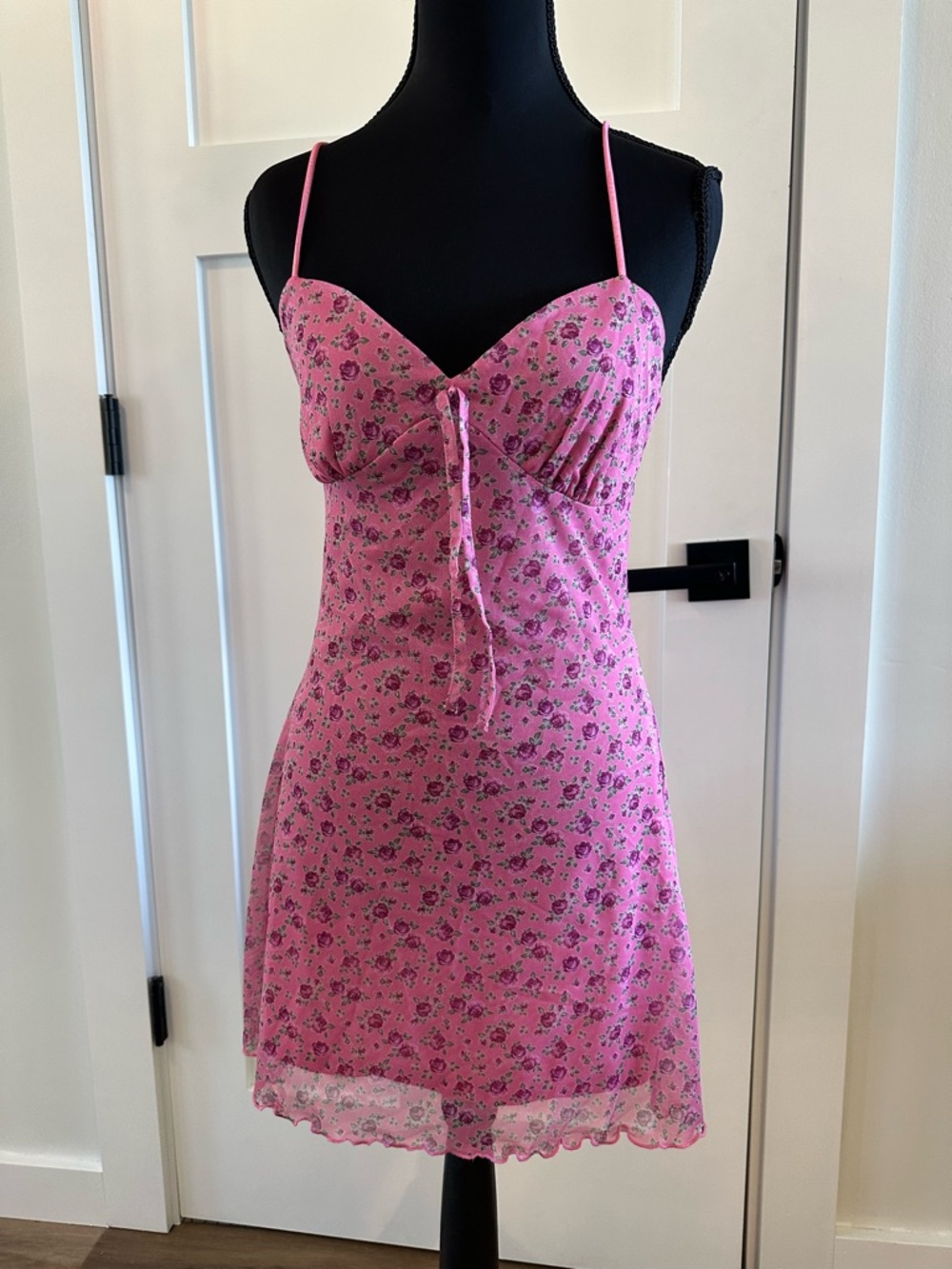 Urban Outfitters Size Small Pink Floral Slip Dress